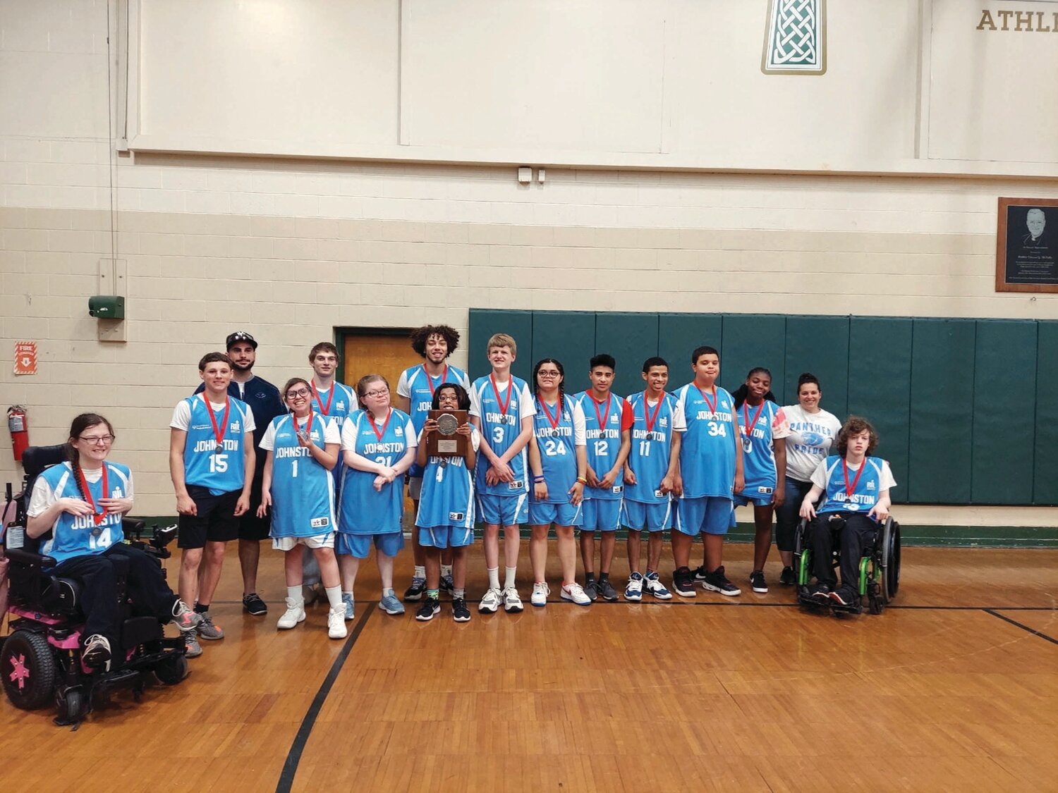 JHS Unified Panthers at their championship game, where they placed second place in their division!
